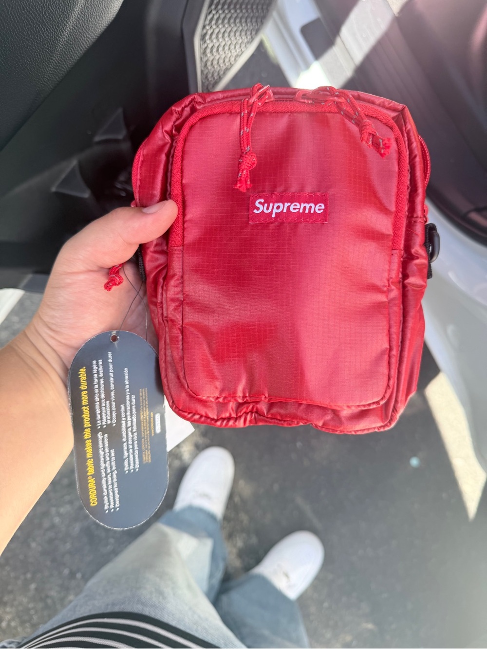 Supreme Red Small Shoulder Pouch